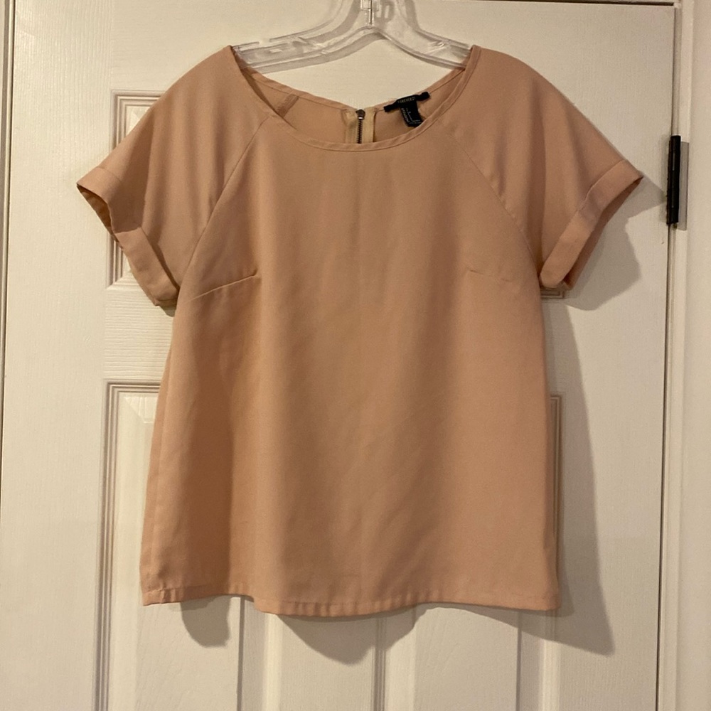 Light Pink, Short Sleeve Top
